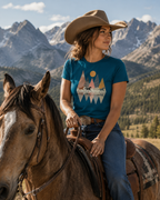 Equestrian Life Wild Horizon Run Horse Tee designed by Bricole Reincke